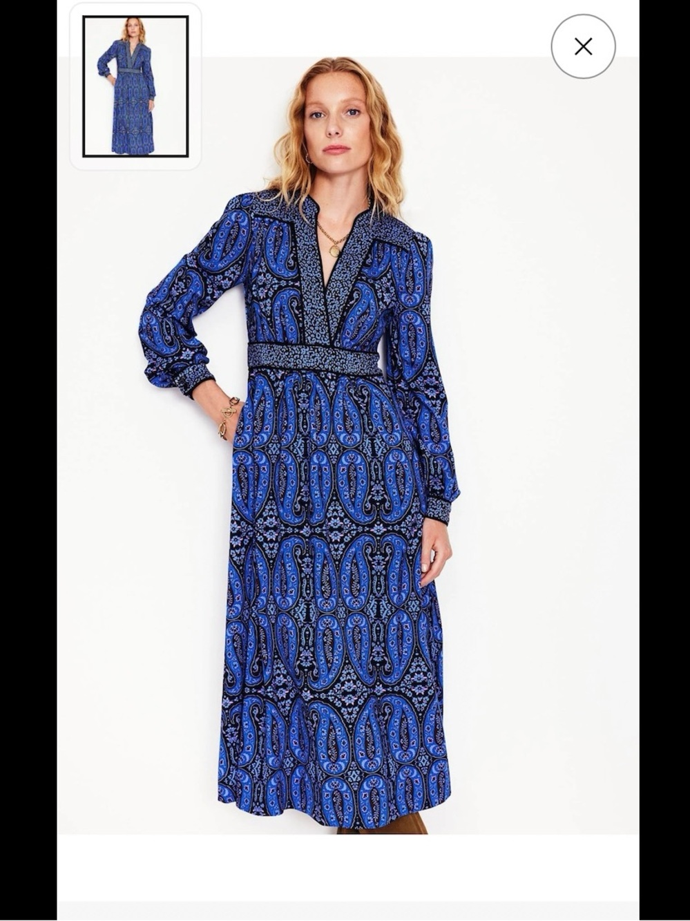 Boden Hotched Ponte Dress, Paisley Bud